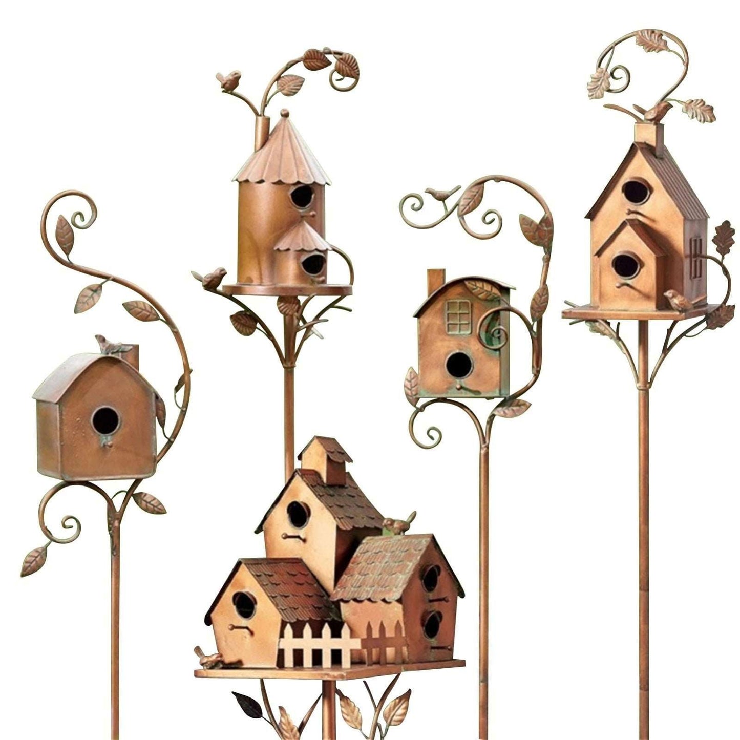 Attractive Birdhouse Garden Stake - MTR210