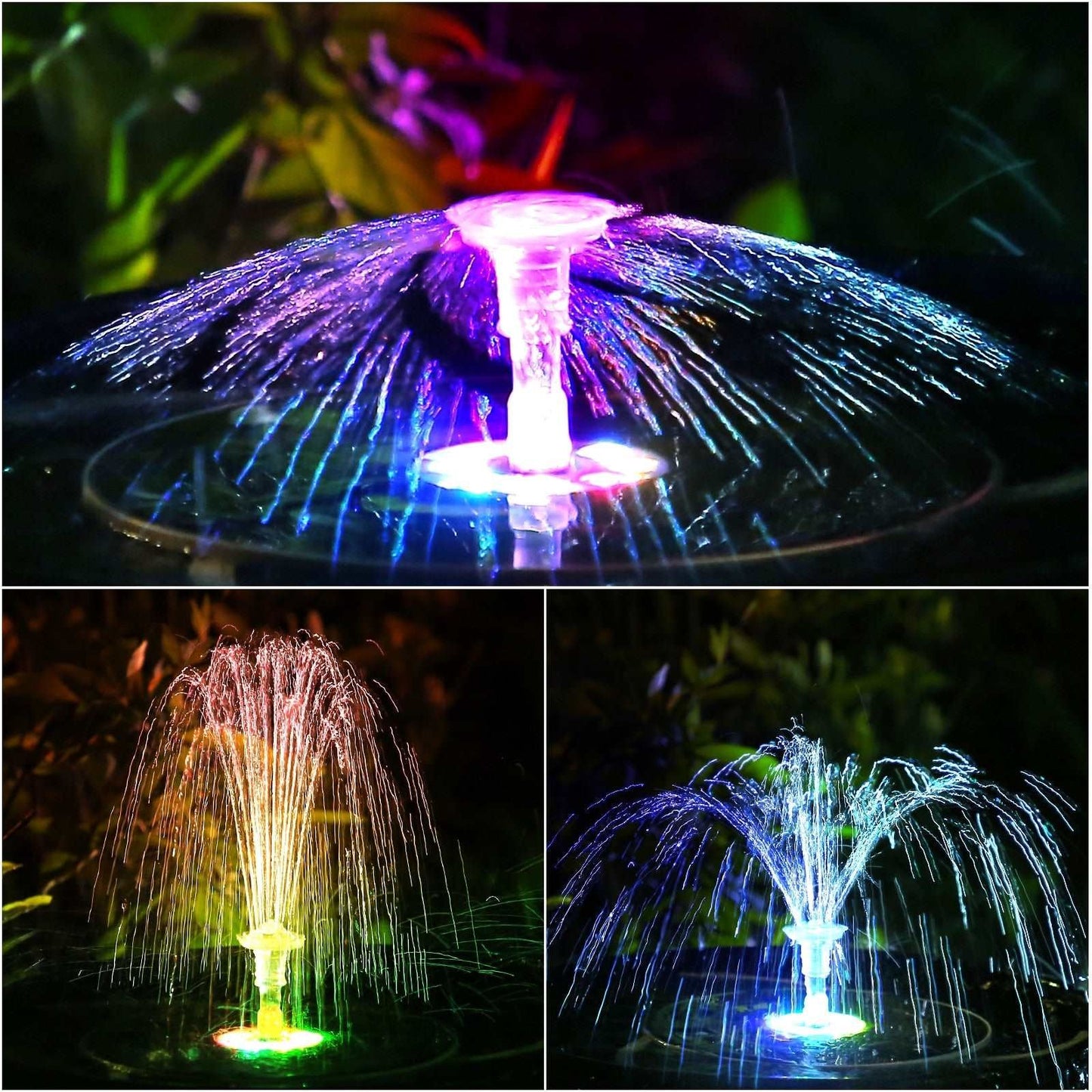 AviGlow - RGB Solar Bird Bath Fountain - MTR210