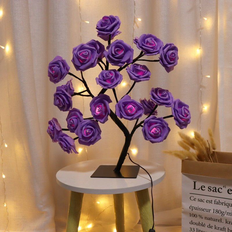 Bedroom Room Rose Tree Lamp Decoration - MTR210