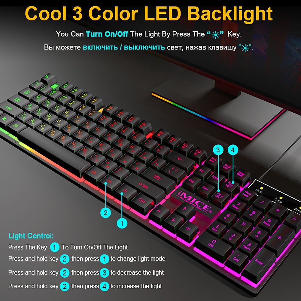 CONVENIENT RGB GAMING MOUSE PAD - MTR210