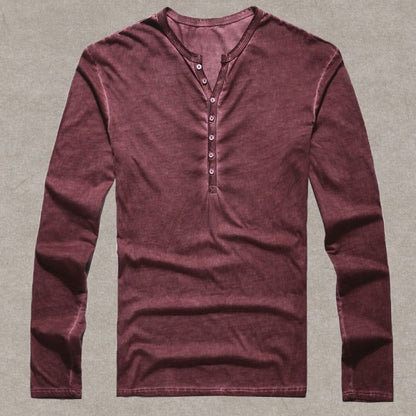 Cotton Vintage Mens Long Sleeve Shirt - MTR210