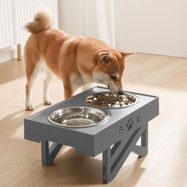 Dog Bowls Double Elevated Feeder - MTR210