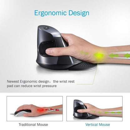 ERGONOMIC VERTICAL WIRELESS MOUSE - MTR210