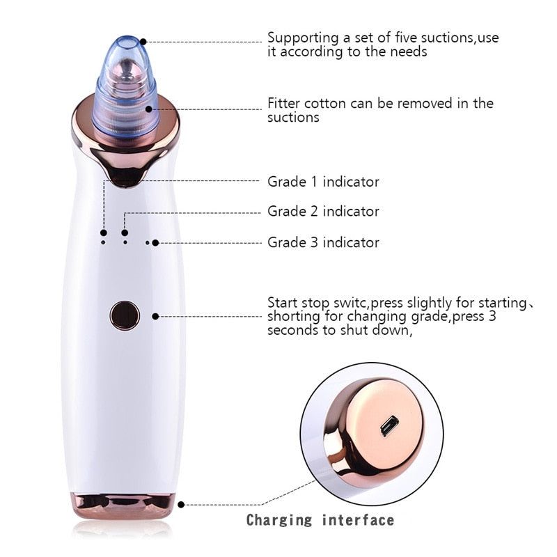 Electric Vacuum Pore Cleanser - MTR210