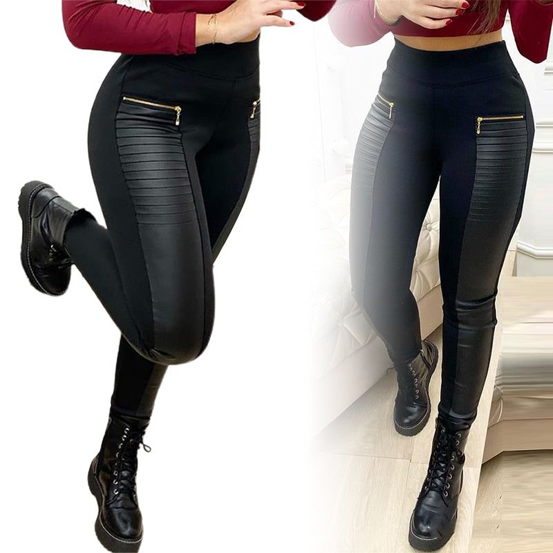 Faux Leather Leggings - MTR210