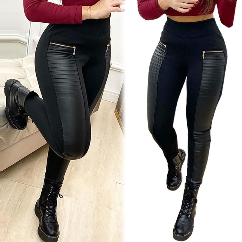 Faux Leather Leggings - MTR210