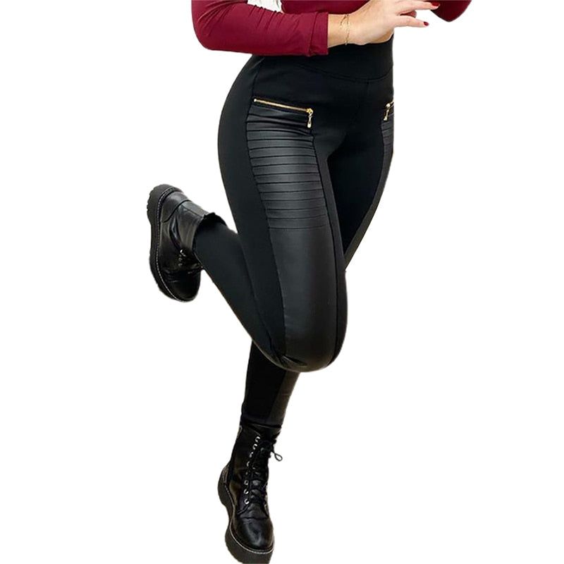 Faux Leather Leggings - MTR210