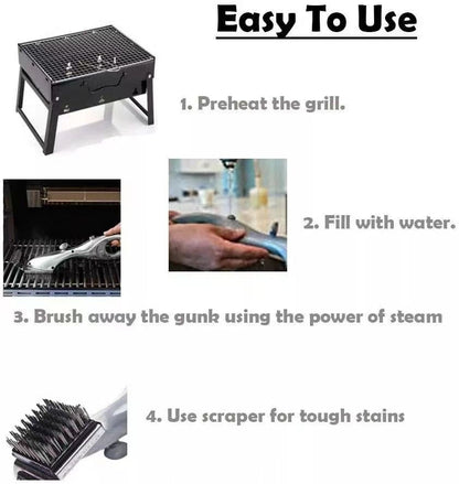 GRILL STEAM CLEANING BARBECUE BRUSH - MTR210