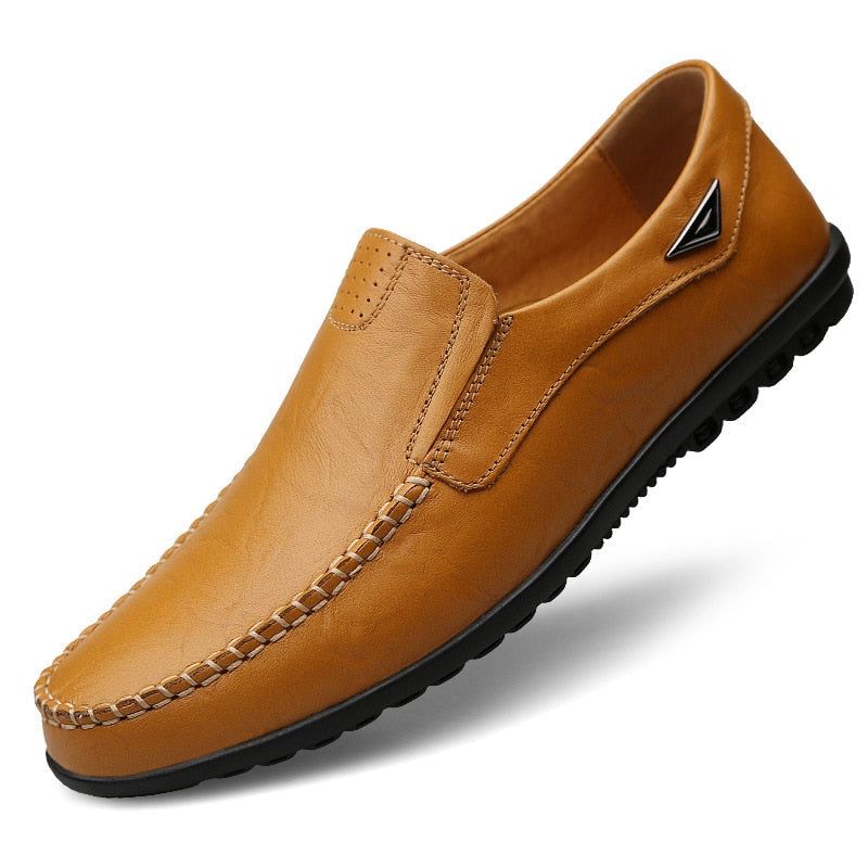 Genuine Leather Mens Moccasin Shoes - MTR210