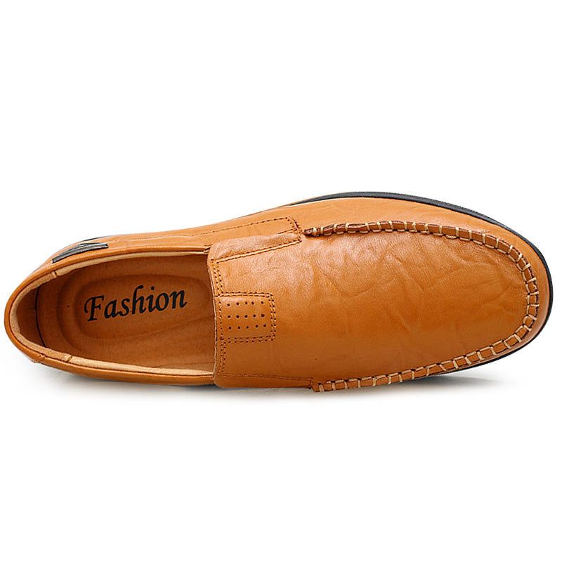 Genuine Leather Mens Moccasin Shoes - MTR210