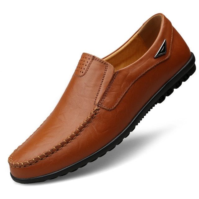 Genuine Leather Mens Moccasin Shoes - MTR210