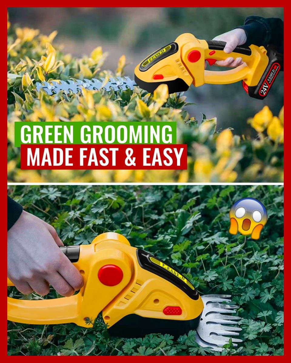 HedgeGenie™️- 2 In 1 Cordless Electric Hedge Garden Trimmer - MTR210