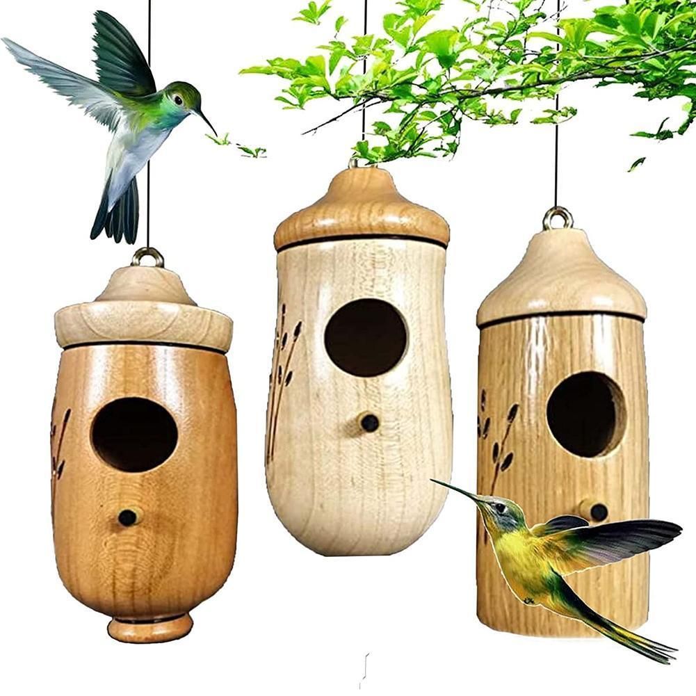 HumPod - Wooden Hummingbird House - MTR210