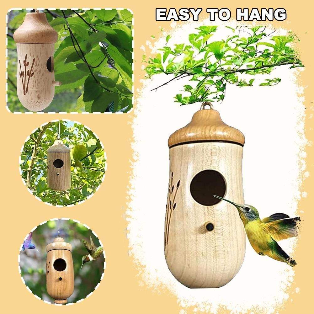 HumPod - Wooden Hummingbird House - MTR210