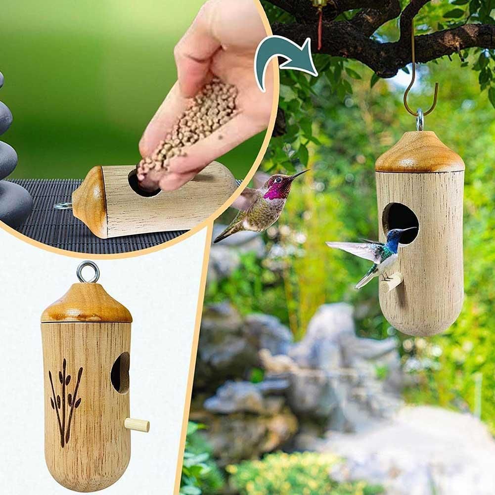 HumPod - Wooden Hummingbird House - MTR210