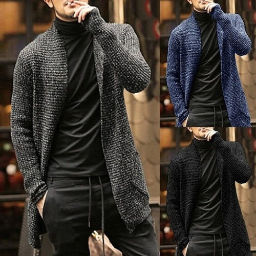 Knitted Long Cardigan Sweater - MTR210