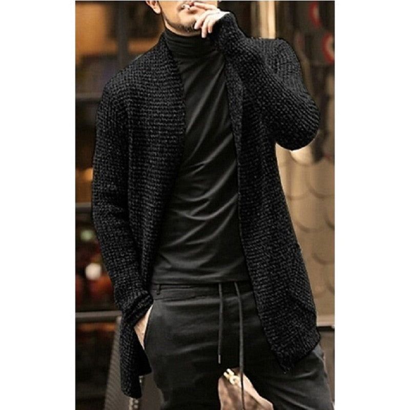 Knitted Long Cardigan Sweater - MTR210