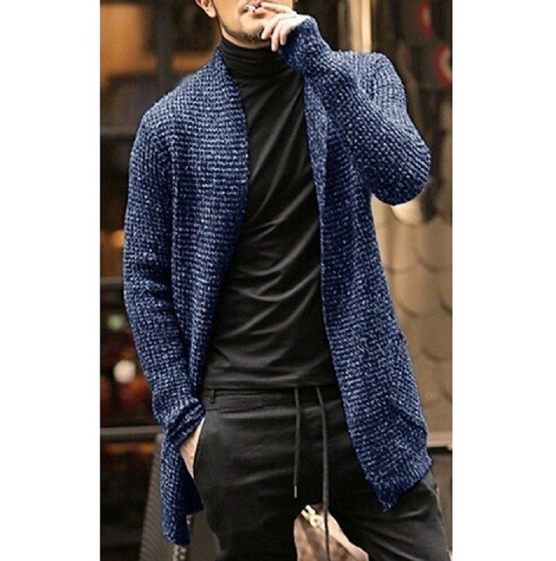 Knitted Long Cardigan Sweater - MTR210