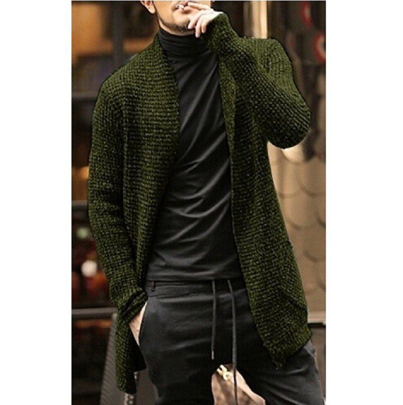 Knitted Long Cardigan Sweater - MTR210