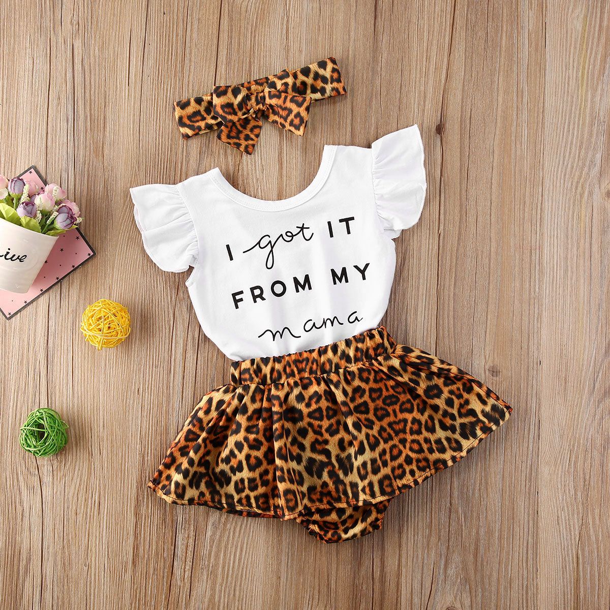 Leopard print baby set - MTR210