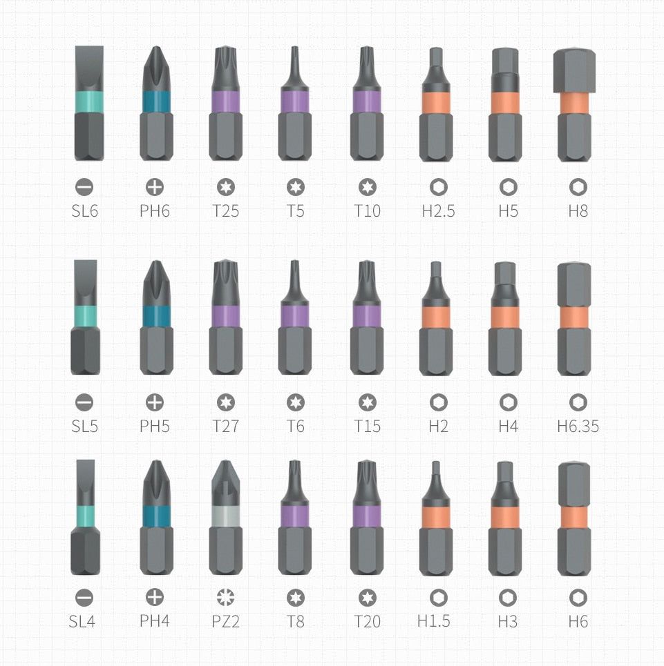 MULTI-PURPOSE SCREWDRIVER RATCHET SET - MTR210