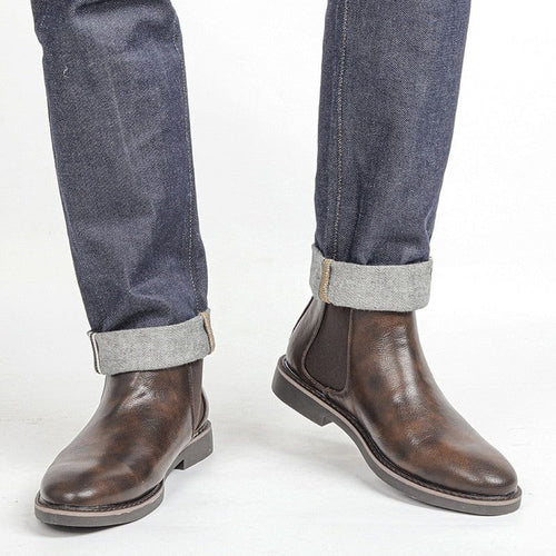 Men Leather Ankle Boots - MTR210