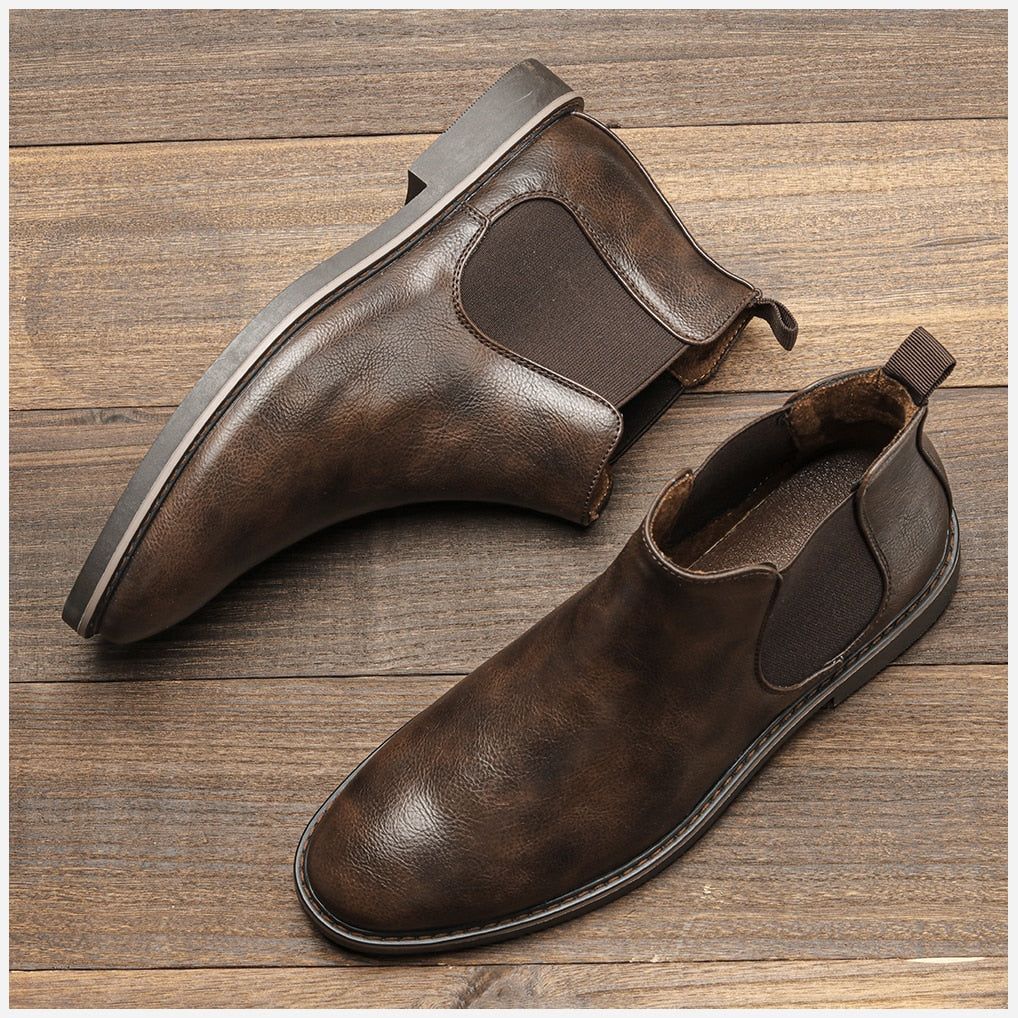 Men Leather Ankle Boots - MTR210