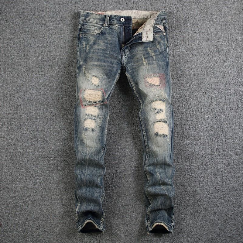 Mens Destroyed Ripped Jeans - MTR210