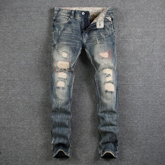 Mens Destroyed Ripped Jeans - MTR210