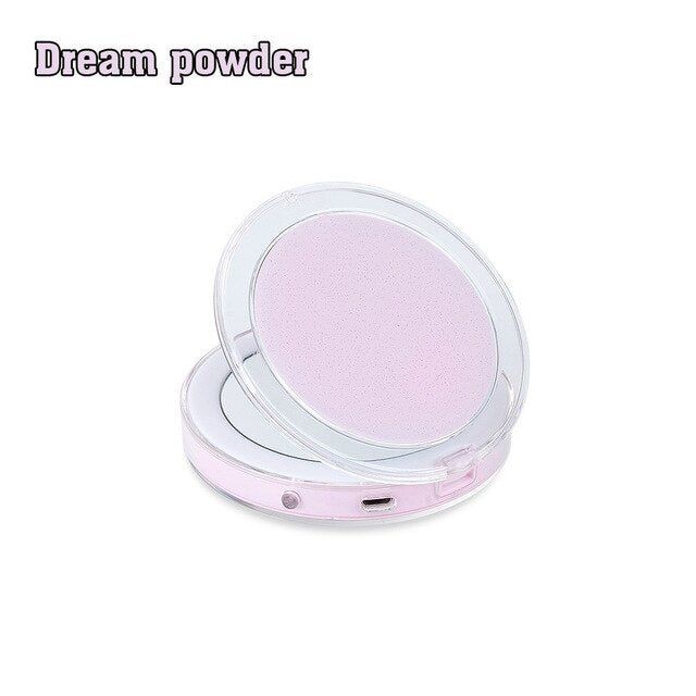 MiraGlow - Hand Held Rechargeable Led Makeup Mirror With 3x Magnification - MTR210