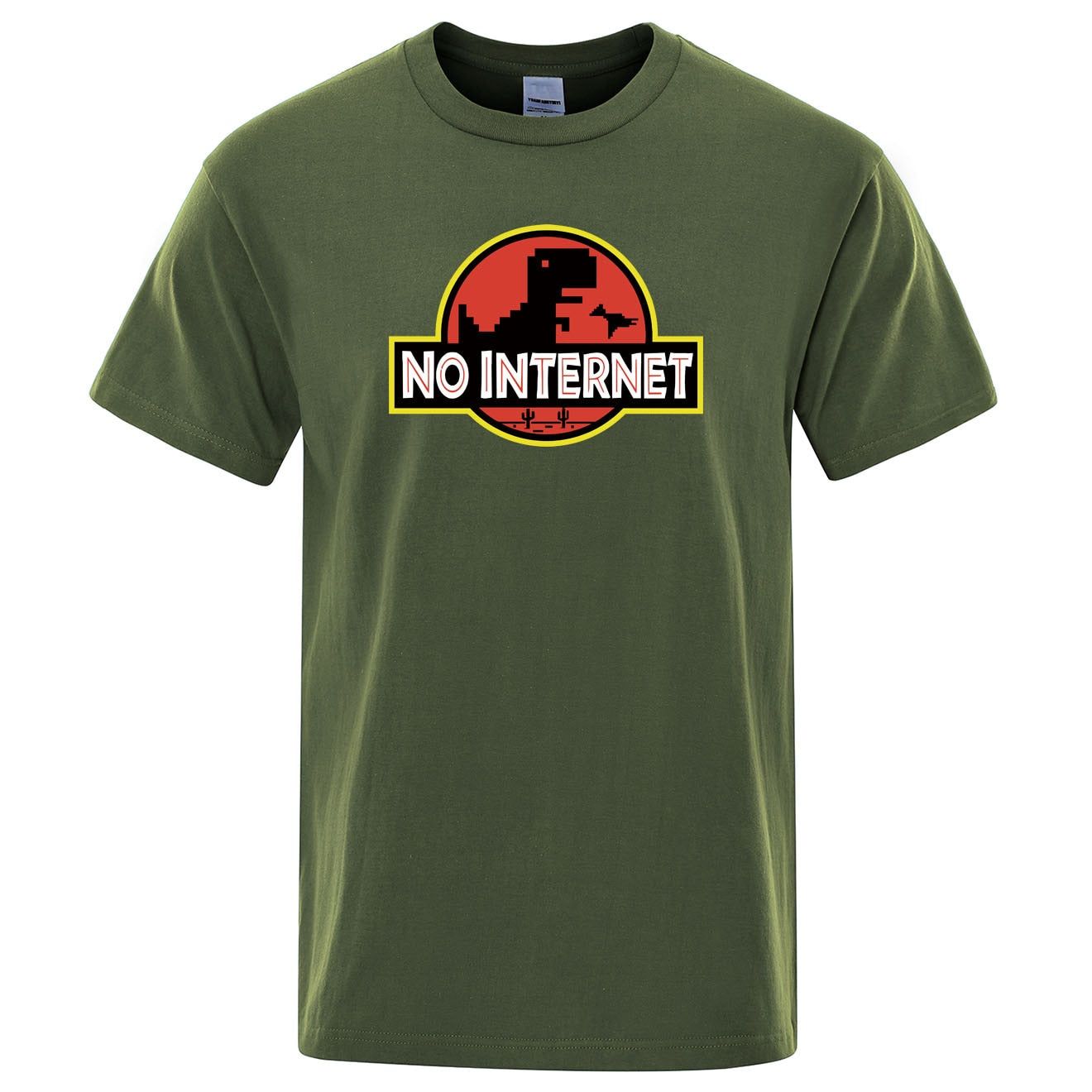 No internet Dinosaur T Shirt - MTR210