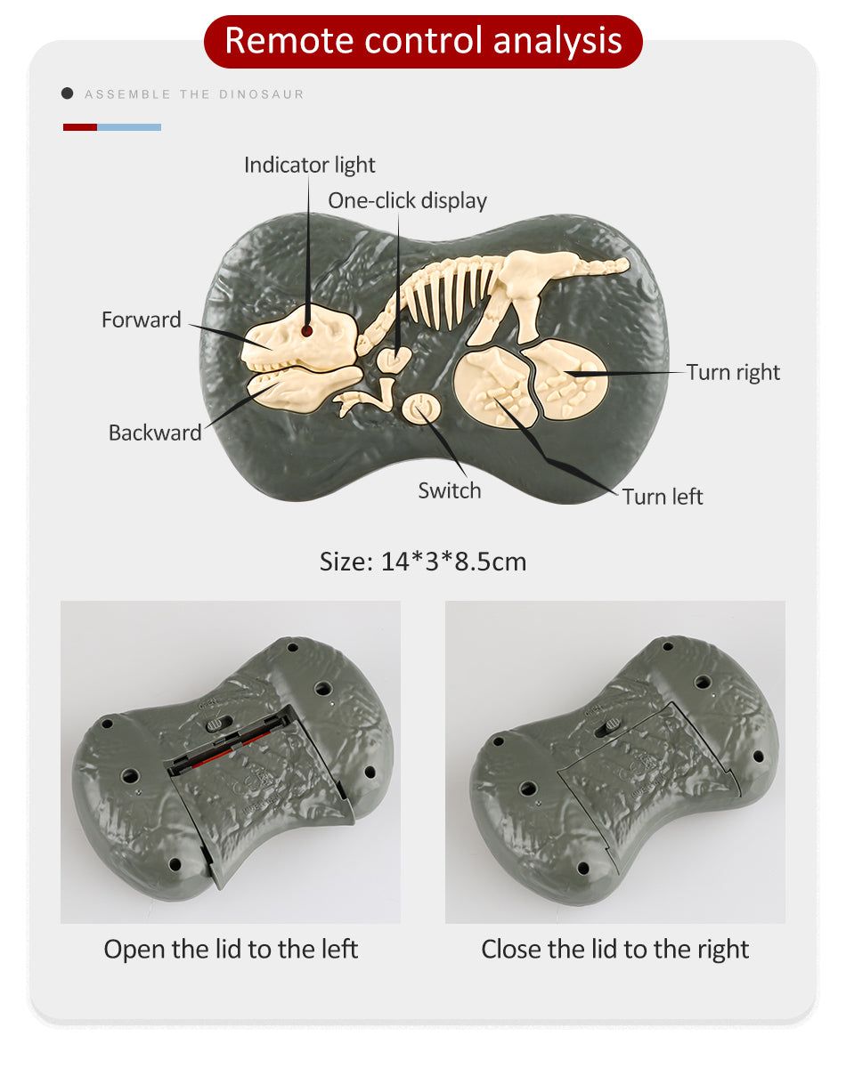 REMOTE-CONTROLLED DINOSAUR TOY - MTR210