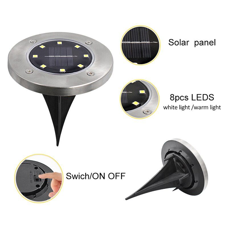 SOLAR POWERED GROUND LIGHTS - MTR210