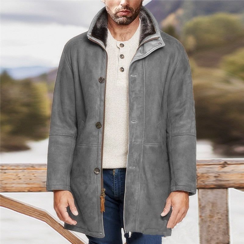 Sheepskin Casual Woolen Coat - MTR210