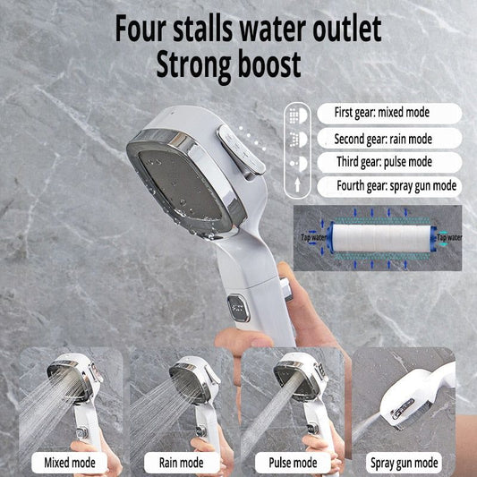 ShowerBoost - 4 Modes High Pressure Shower Head - MTR210