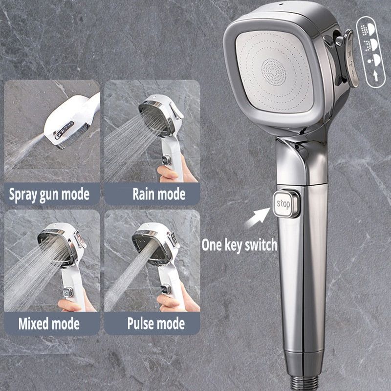 ShowerBoost - 4 Modes High Pressure Shower Head - MTR210