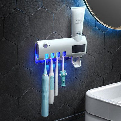 Smart Toothbrush Sterilizer Ultraviolet Sterilization Perforation-Free Wall-mounted Toothbrush Holder - MTR210