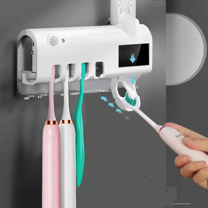 Smart Toothbrush Sterilizer Ultraviolet Sterilization Perforation-Free Wall-mounted Toothbrush Holder - MTR210