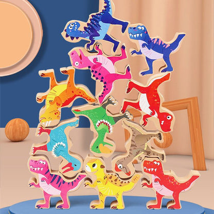 Stacked  Dinosaur Balancing Game - MTR210