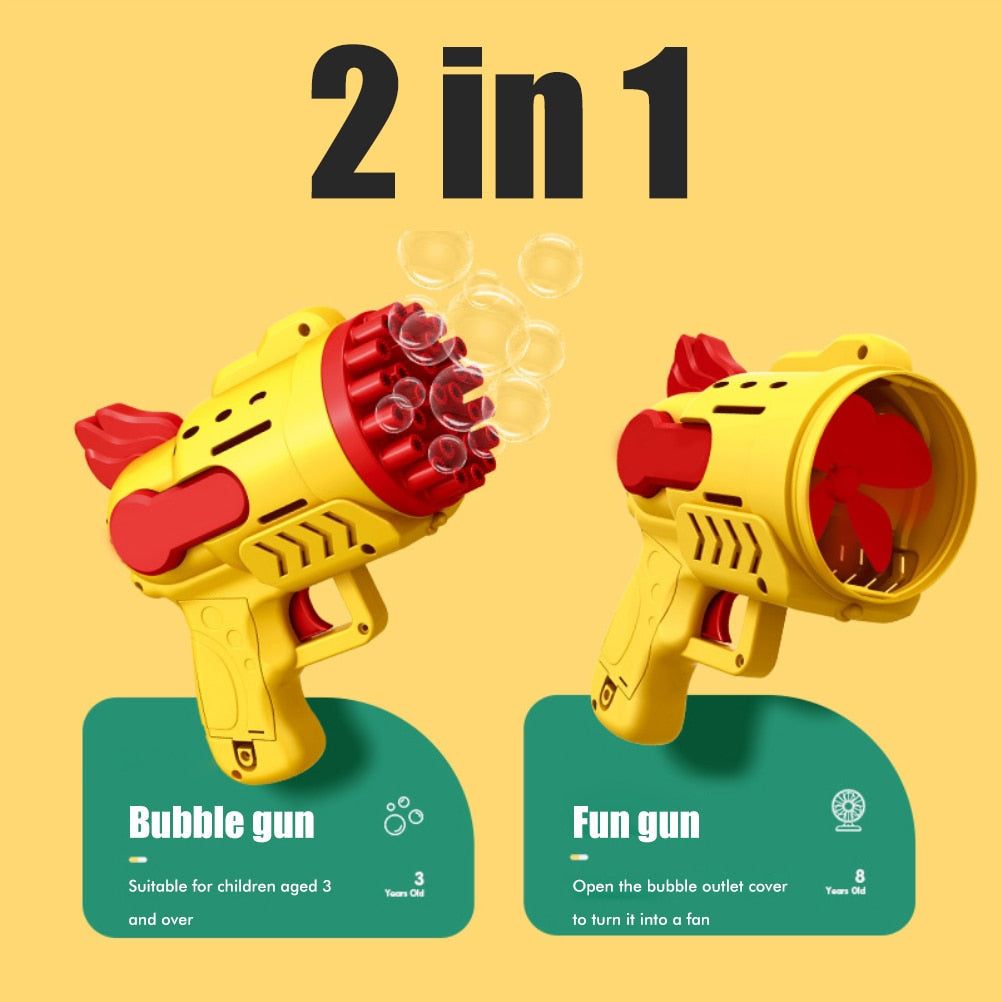 TankFlo - Bubble Machine Gun With Led Light Blower For Kids - MTR210