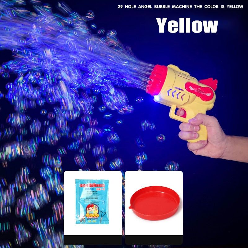 TankFlo - Bubble Machine Gun With Led Light Blower For Kids - MTR210