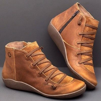 Vintage casual short ankle boots - MTR210