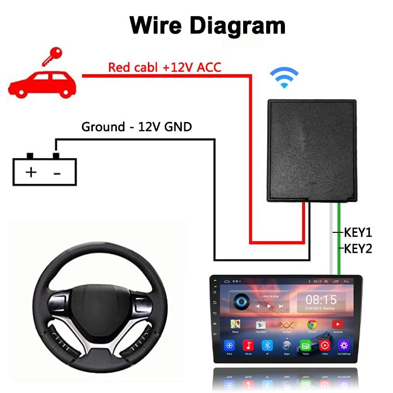 WIRELESS MULTIMEDIA STEERING WHEEL CONTROLLER - MTR210