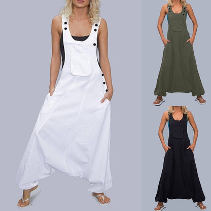 Wide Leg Harem Jumpsuits - MTR210