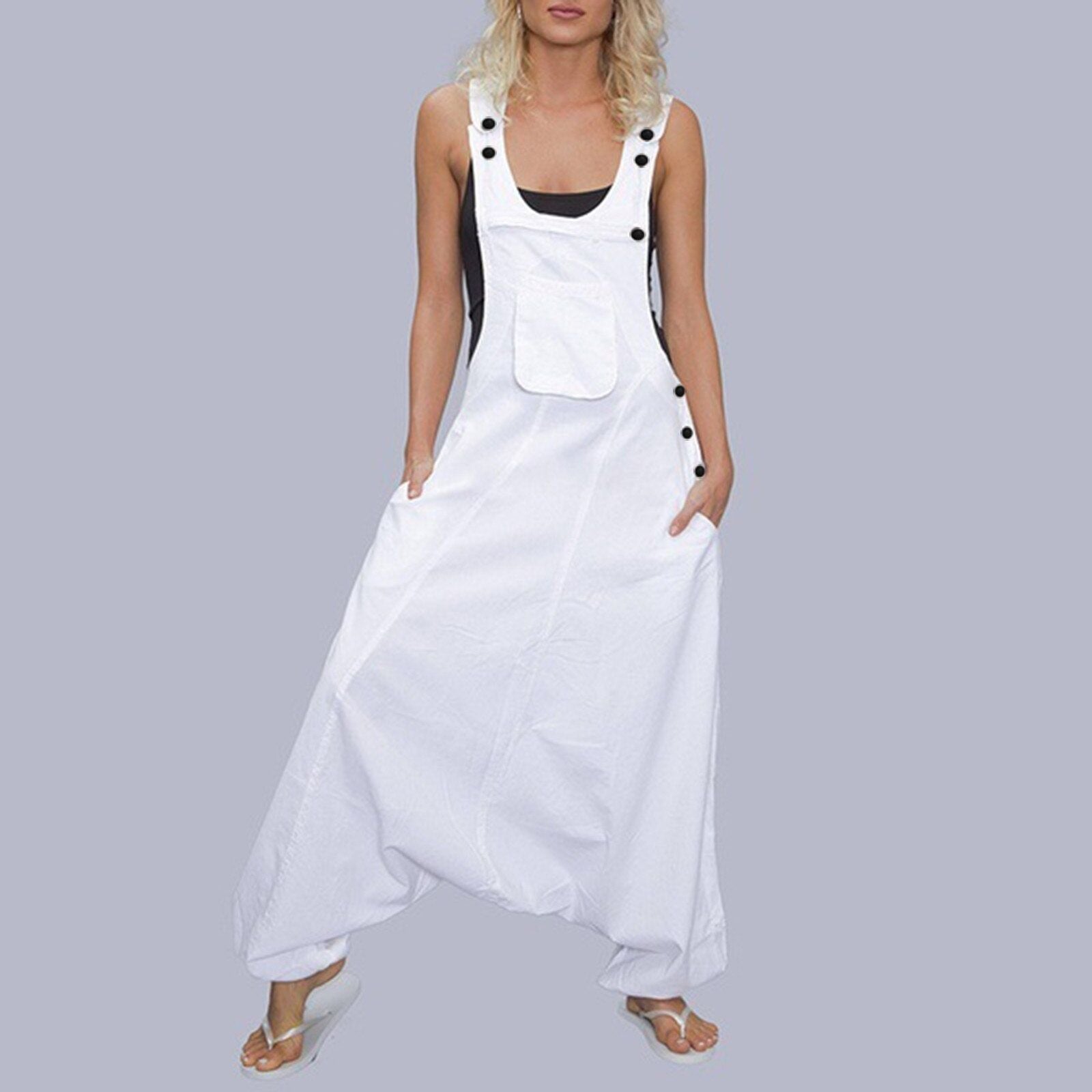 Wide Leg Harem Jumpsuits - MTR210