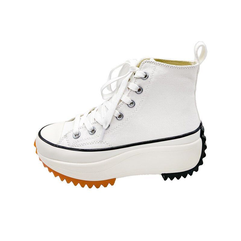 Women's High Top Canvas Trainers - MTR210